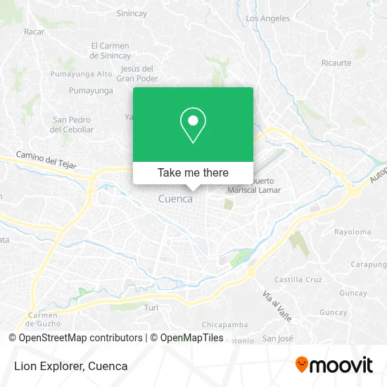 Lion Explorer map