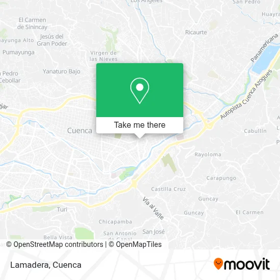 Lamadera map
