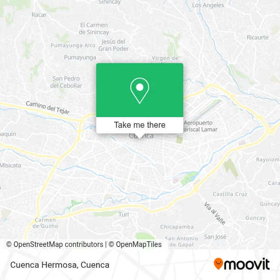Cuenca Hermosa map