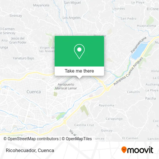 Ricohecuador map
