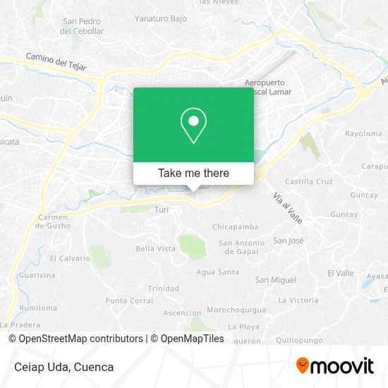 Ceiap Uda map