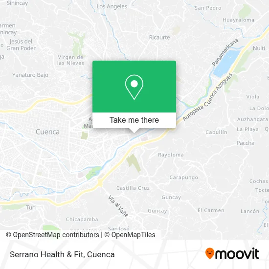 Serrano Health & Fit map
