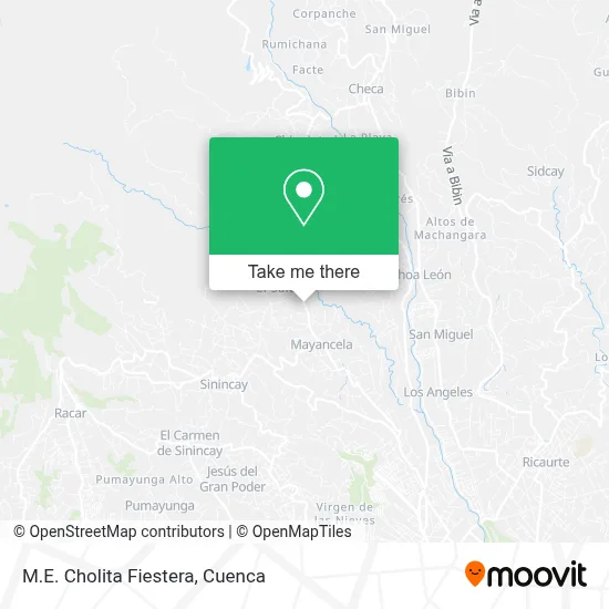 M.E. Cholita Fiestera map