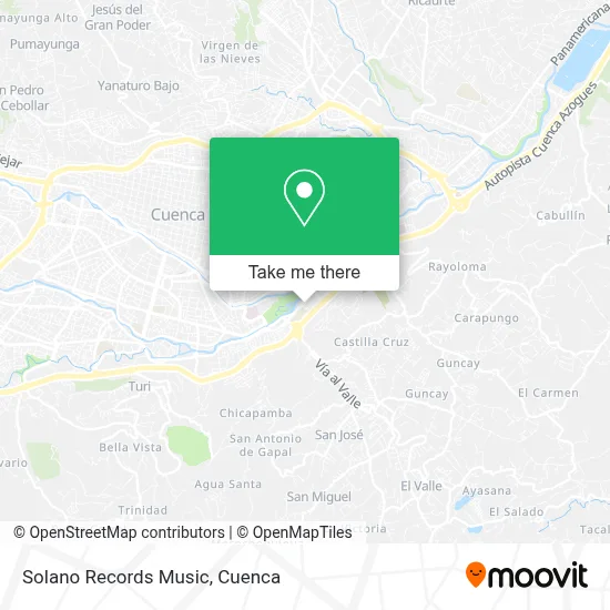 Solano Records Music map