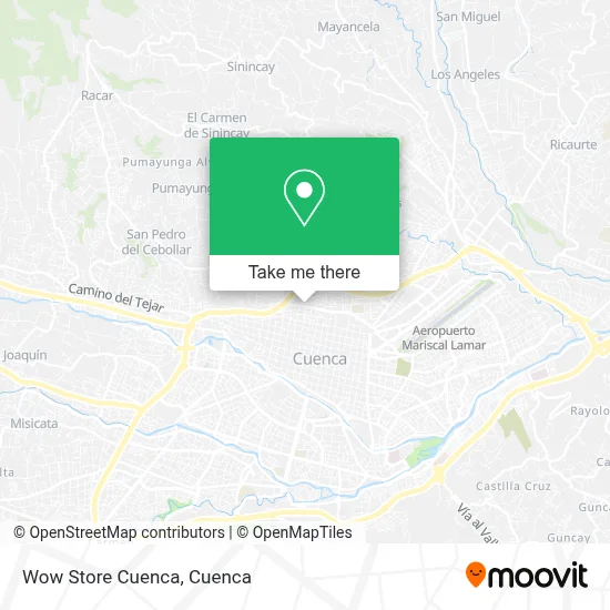 Wow Store Cuenca map
