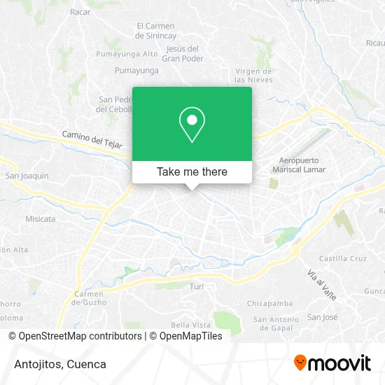 Antojitos map