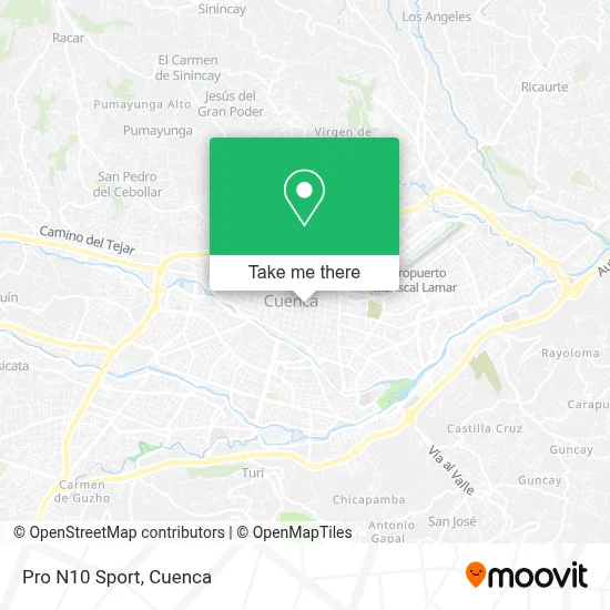 Pro N10 Sport map
