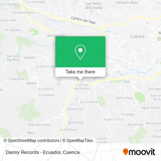 Danny Records - Ecuador map