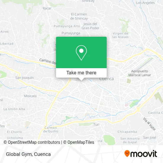 Global Gym map