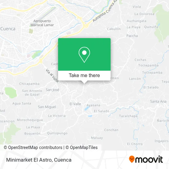Minimarket El Astro map