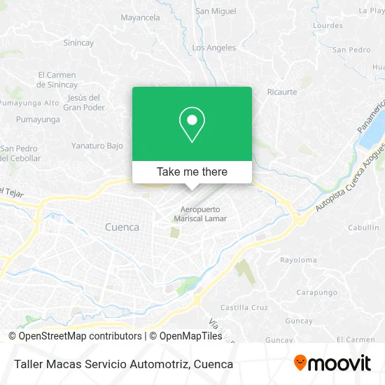 Taller Macas Servicio Automotriz map