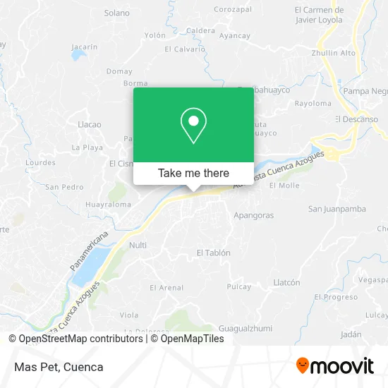 Mas Pet map