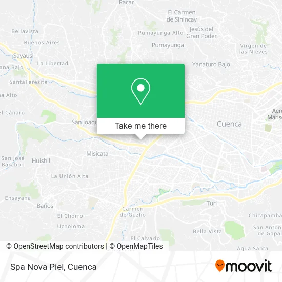 Spa Nova Piel map