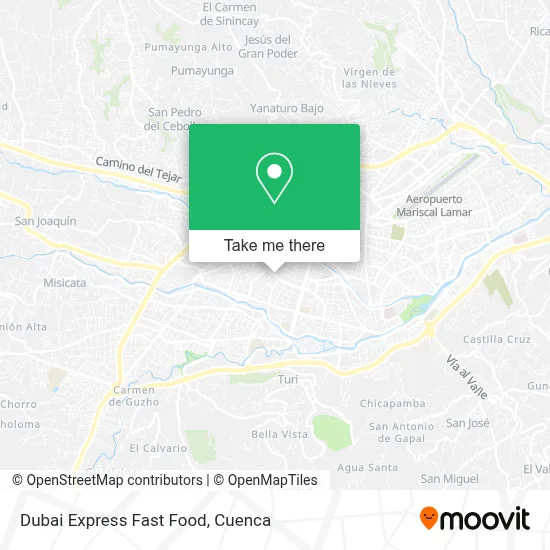 Dubai Express Fast Food map