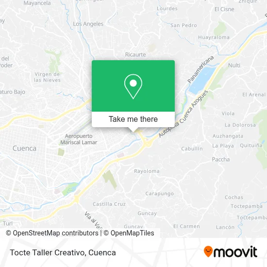 Tocte Taller Creativo map