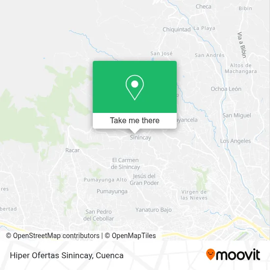 Hiper Ofertas Sinincay map