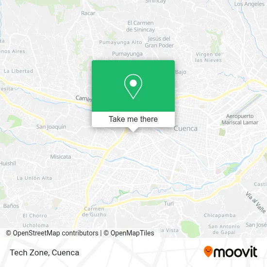 Tech Zone map