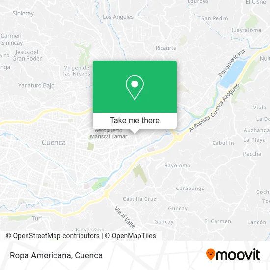 Ropa Americana map