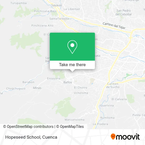 Hopeseed School map