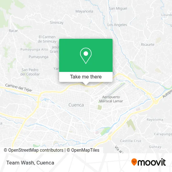 Team Wash map