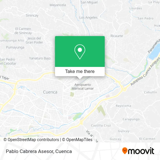 Pablo Cabrera Asesor map