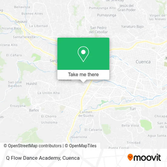 Q Flow Dance Academy map