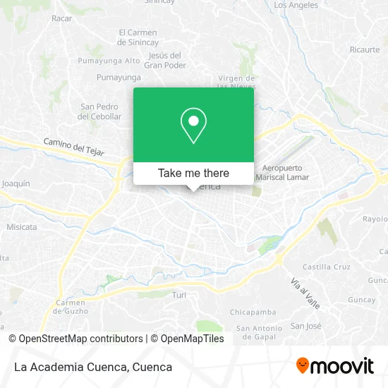 La Academia Cuenca map
