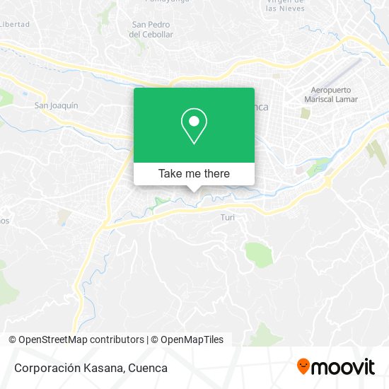 Corporación Kasana map