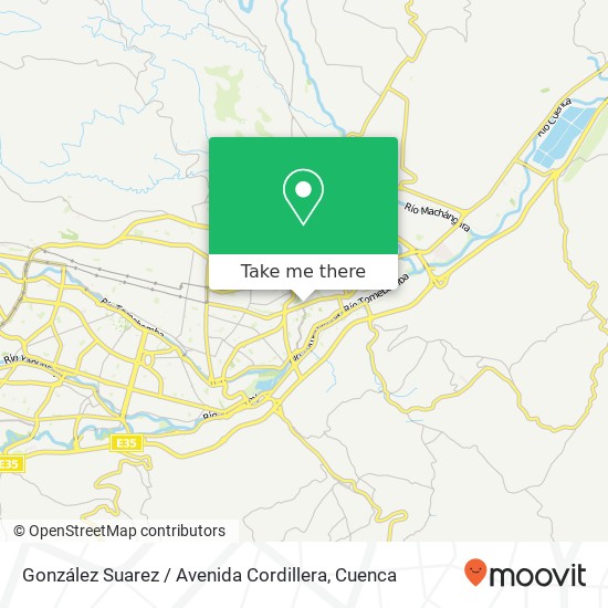 González Suarez / Avenida Cordillera map