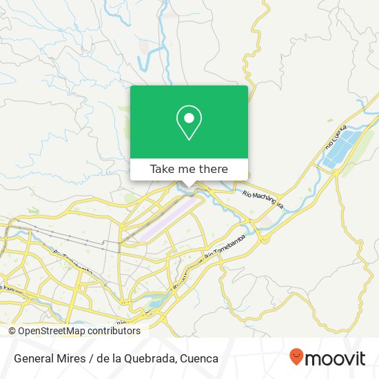 General Mires / de la Quebrada map