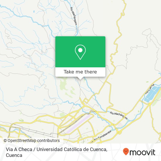 Via A Checa / Universidad Católica de Cuenca map
