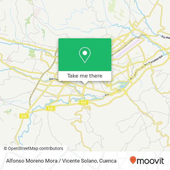 Alfonso Moreno Mora / Vicente Solano map