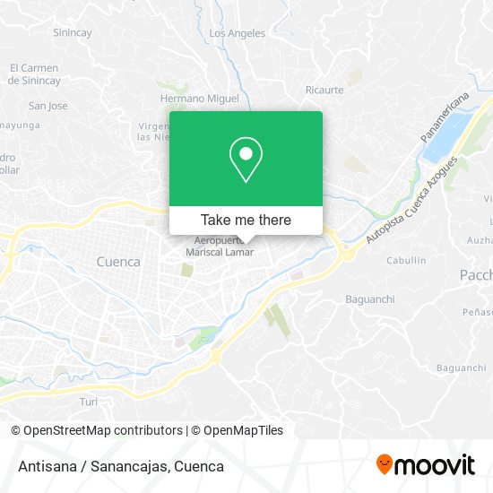 Antisana / Sanancajas map