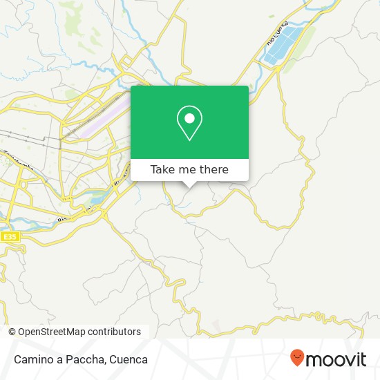 Camino a Paccha map