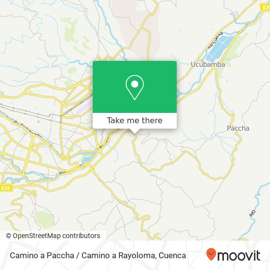 Camino a Paccha / Camino a Rayoloma map