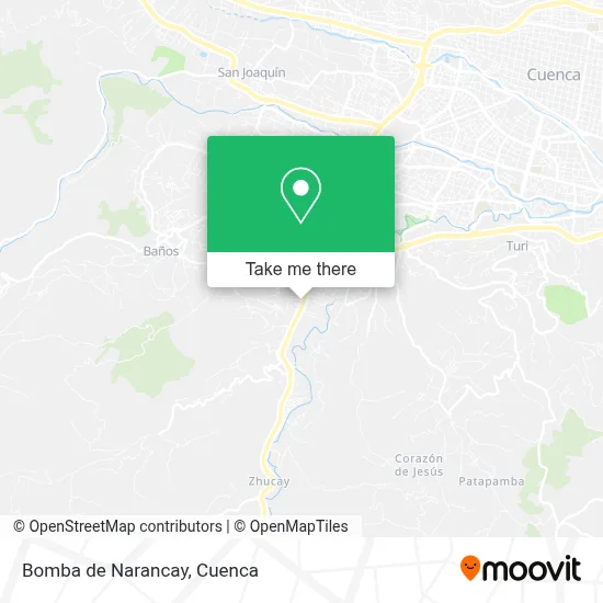 Bomba de Narancay map