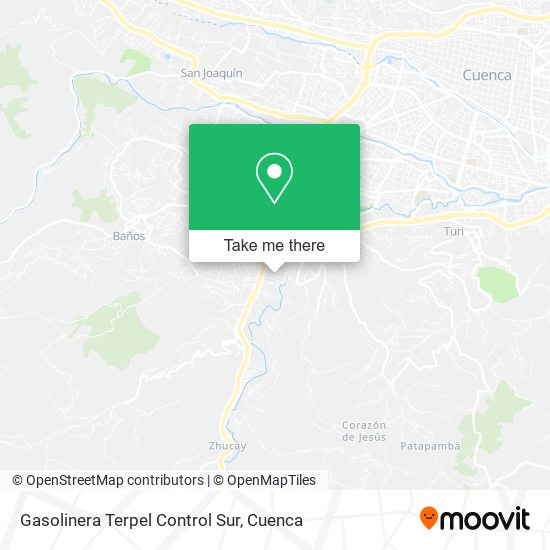 Gasolinera Terpel Control Sur map