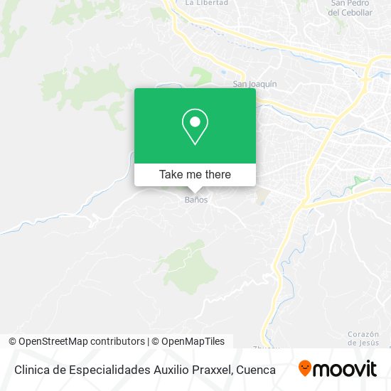 Clinica de Especialidades Auxilio Praxxel map