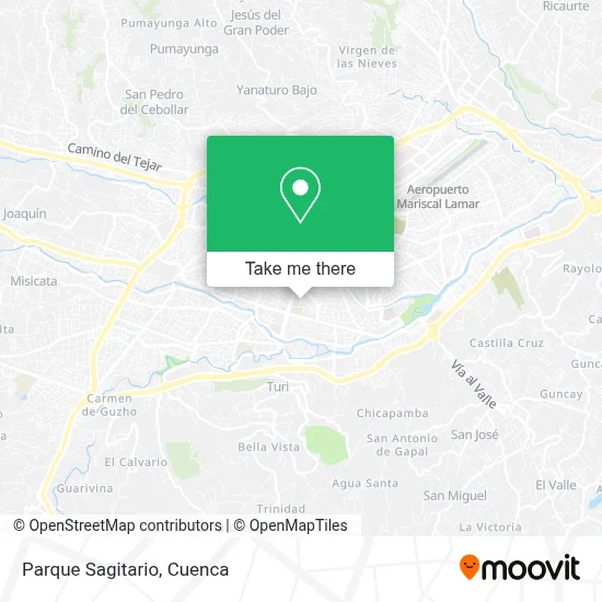 Parque Sagitario map