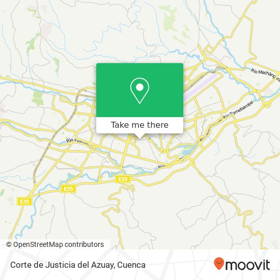 Corte de Justicia del Azuay map