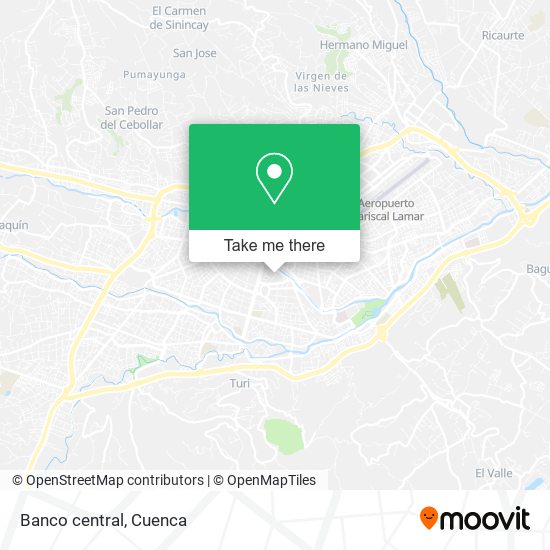 Banco central map