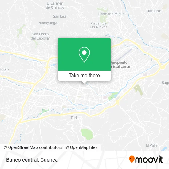 Banco central map