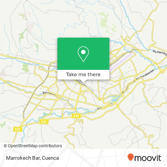 Marrokech Bar map