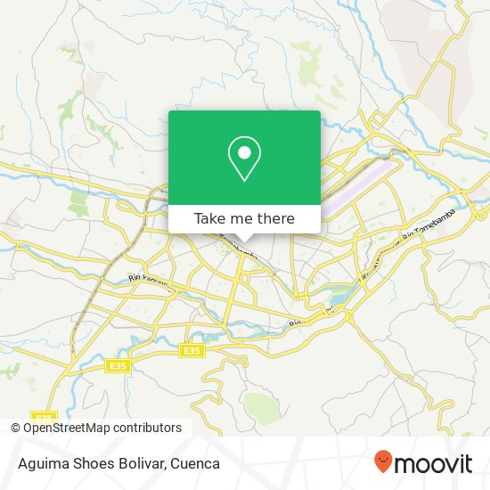 Aguima Shoes Bolivar map