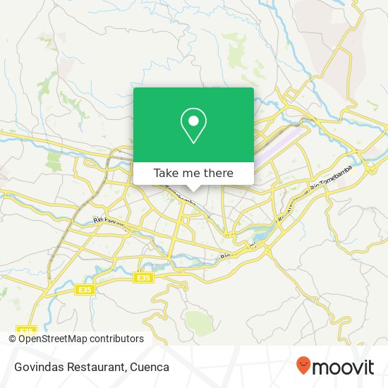 Govindas Restaurant map