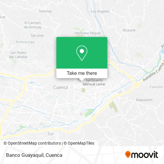 Mapa de Banco Guayaquil