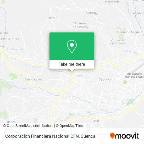 Mapa de Corporacion Financiera Nacional CFN