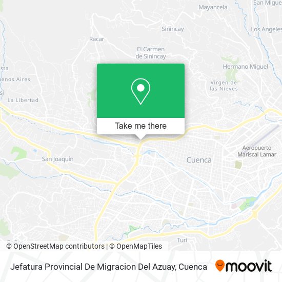 Jefatura Provincial De Migracion Del Azuay map