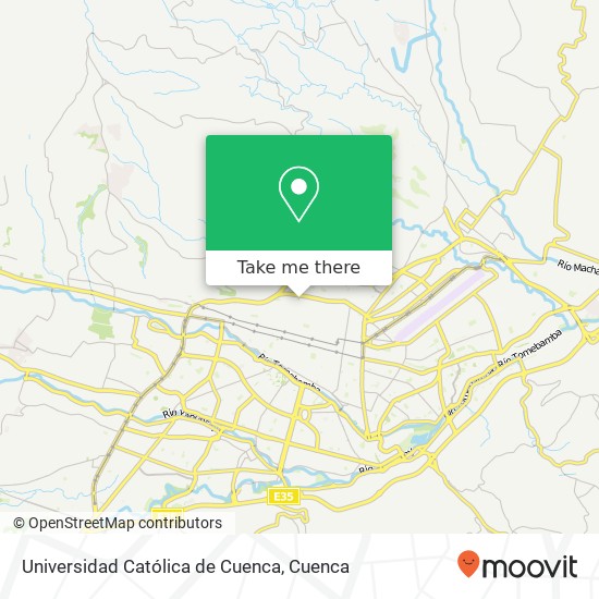 Universidad Católica de Cuenca map