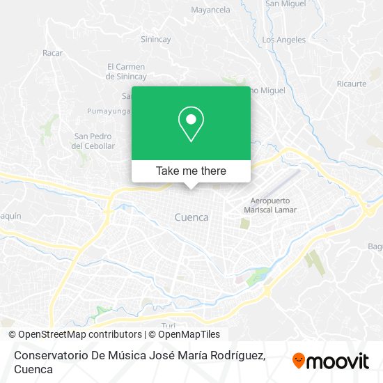 Conservatorio De Música José María Rodríguez map